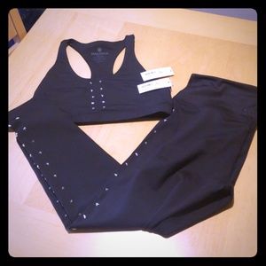 Soul cycle star stud tight and bra set XL